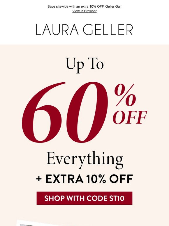 For a Beautiful Weekend: Up to 60% OFF 💋