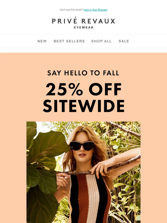 25% off starting today