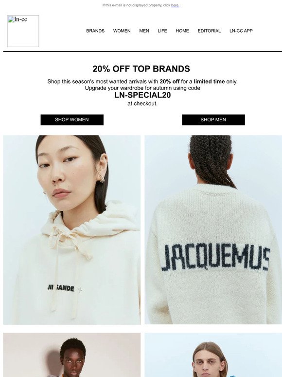 Hi there! Don't Miss Out: 20% Off Top Brands