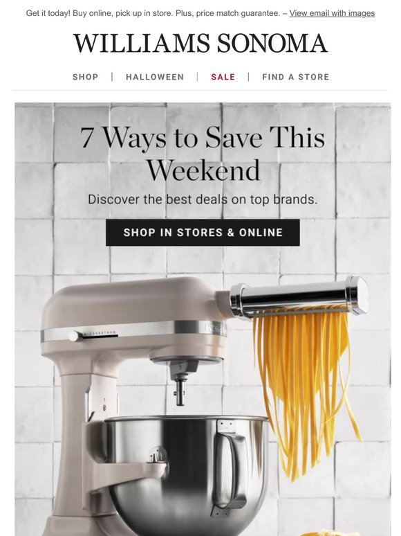 Ends today: UP TO $80 OFF select KitchenAid®️ stand mixers + more!