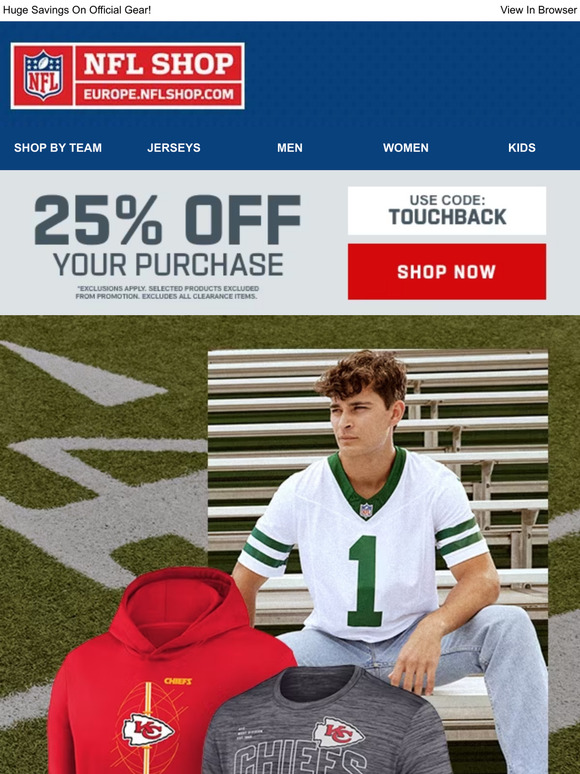 nfl shop 25 off