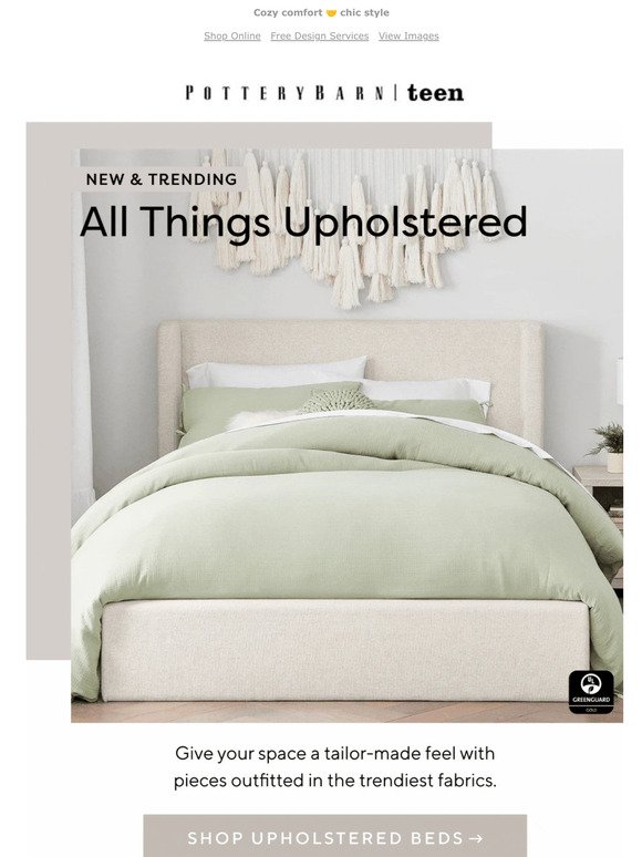 New & trending: Upholstered beds