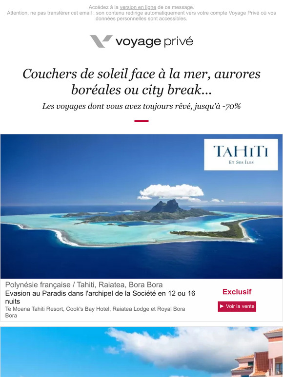 🏝️ Evasion en Polynésie Française, Madère, New York ou Jordanie jusqu'à -70%