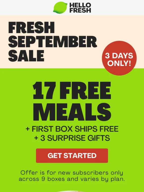 17 FREE MEALS to kick off Fall 🥘