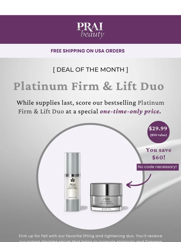 Deal of the Month: $29 Firm & Lift Duo ✨
