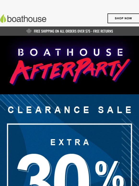 Boathouse AfterParty 🤯Extra 30% OFF🤯