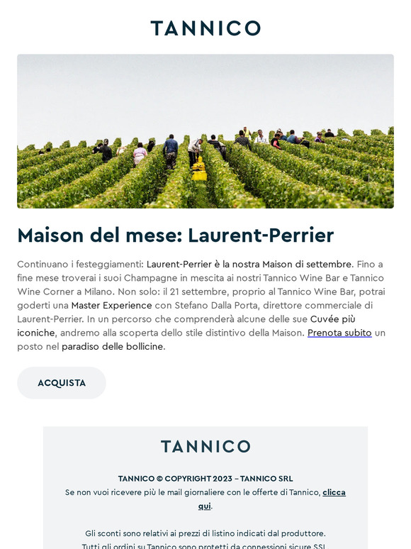 Laurent-Perrier è la Maison di settembre