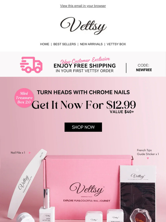 💥Hot-trend chrome mani $12.99 only