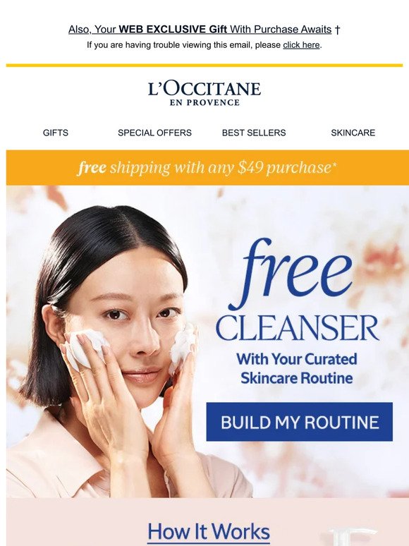 Get a FREE full-sized cleanser (with a custom beauty routine!)