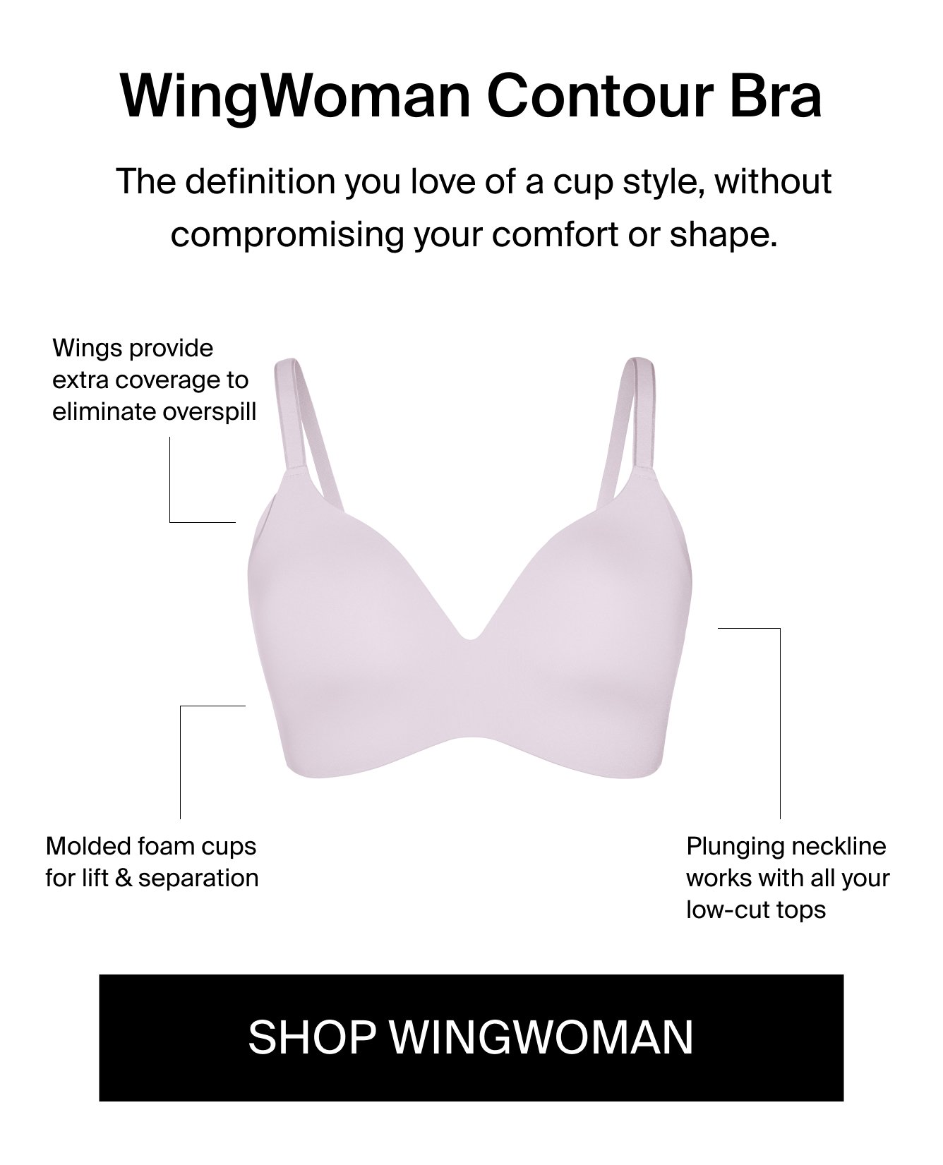 KNIX WEAR Women's Blue WingWoman Contour Bra Size 8 Adjustable