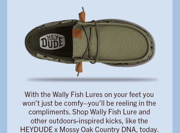 Fish Takes a (Long) Walk in Hey Dude Shoes