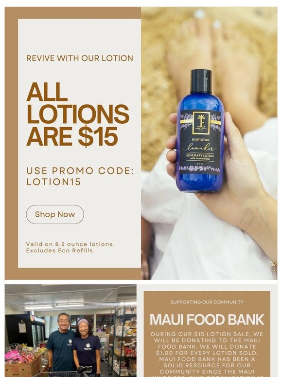 THIS WEEKEND | Save BIG on All Lotions!