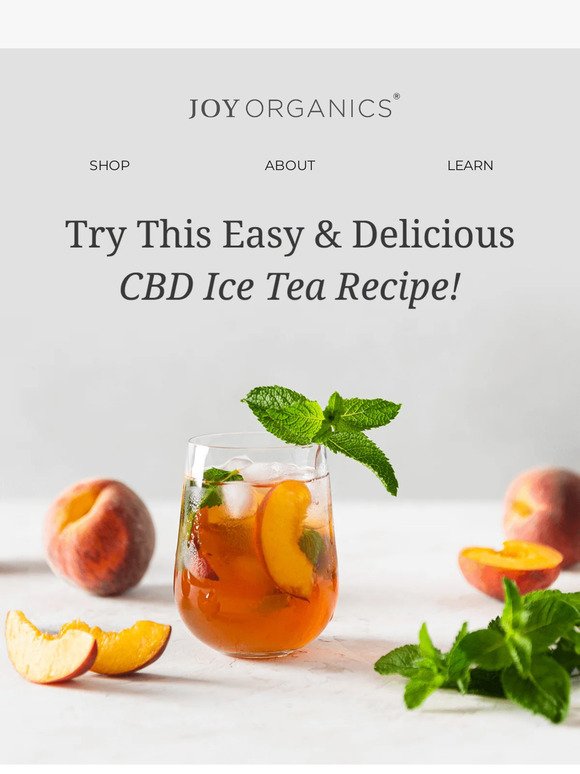 Try This Delicious CBD Iced Tea Recipe!