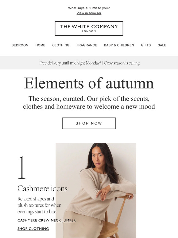 Free delivery on new-season favourites