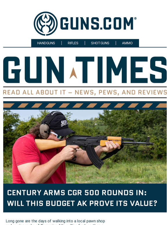 Guns.com: Gun Times - Century Arms CGR 500 rounds In | Milled