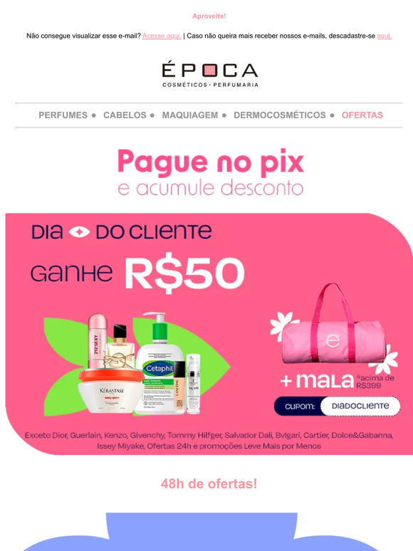 As melhores promos pra sua pele estão aqui! Até 45% OFF!