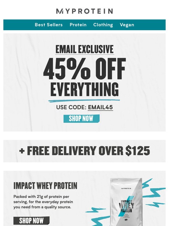 Impact Week exclusive: 45% off everything today only