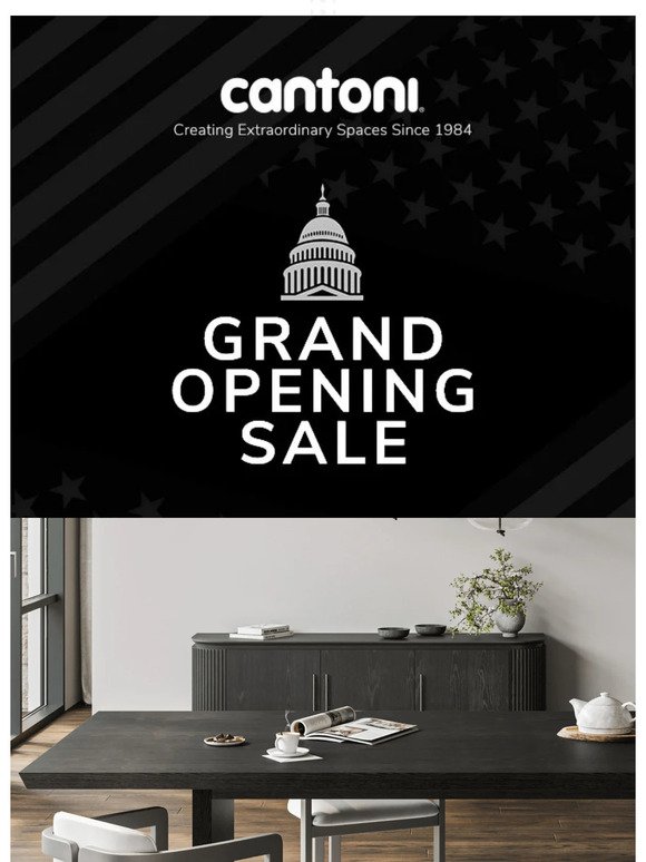 Our Grand Opening Sale Starts Now