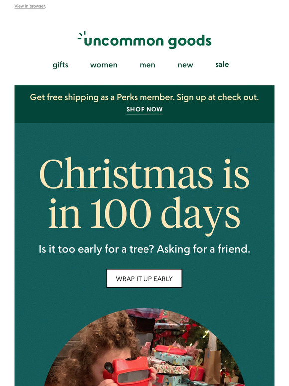 Too early for a tree? Asking for a friend.