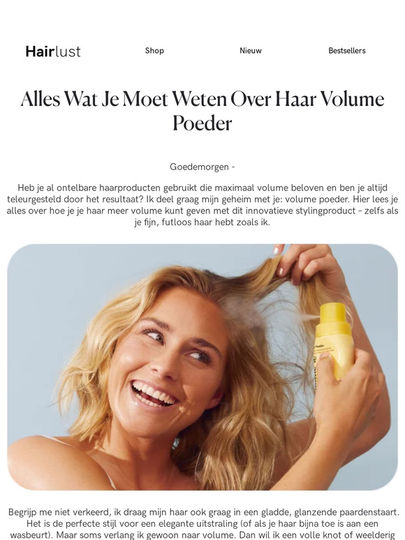 Hairlust Nl Alles Wat Je Moet Weten Over Haar Volume Poeder Milled