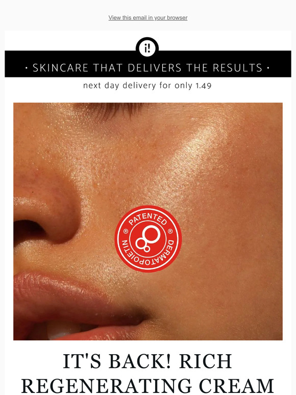 DROP EVERYTHING: Rich Regenerating Cream Is Back 🤩