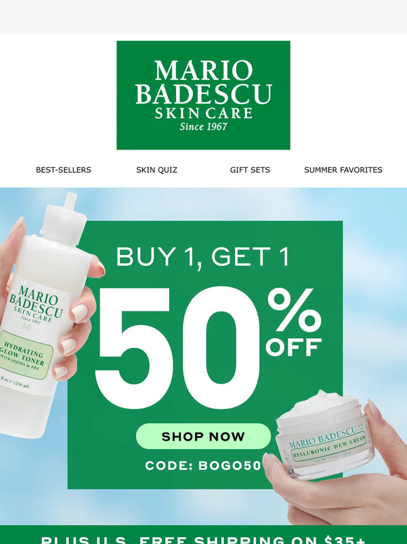 Time to Double Up - Buy 1, Get 1 50% Off!