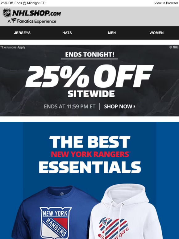 Hottest Hits: Rangers Best Sellers w/ 25% Off