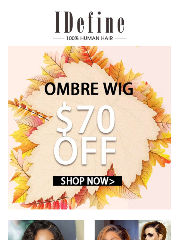Top Feeling Ombre Wigs🙌❤ Extra $70 OFF