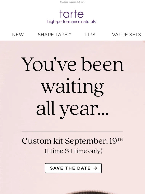 Tarte CUSTOM KIT SAVE THE DATE 📅 Milled