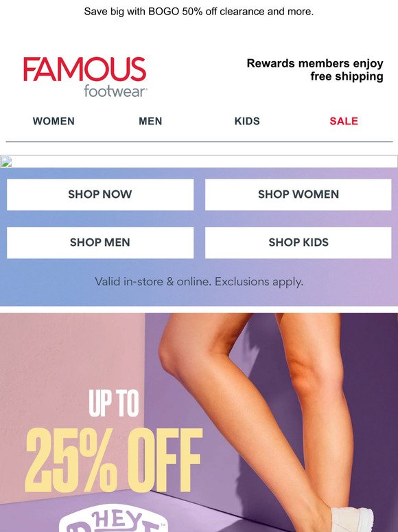 So many ways to save at Famous