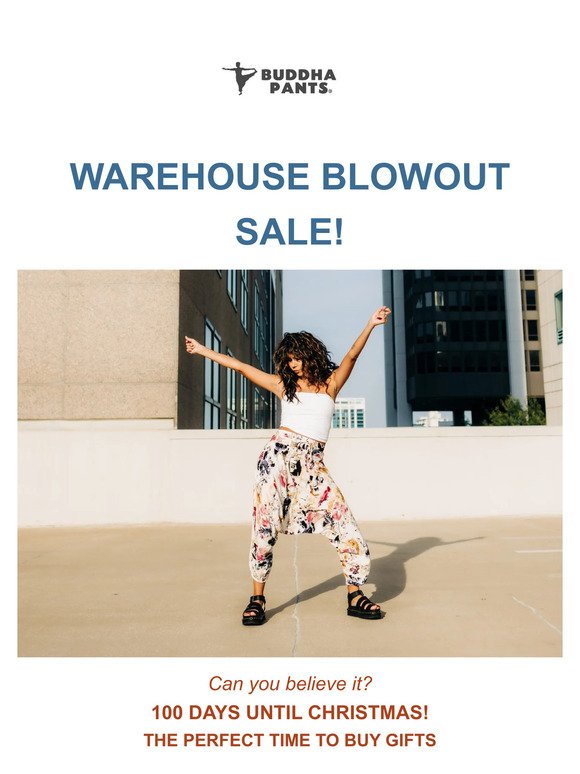 ENDS TONIGHT! 💥 Don’t miss this Warehouse Sale!