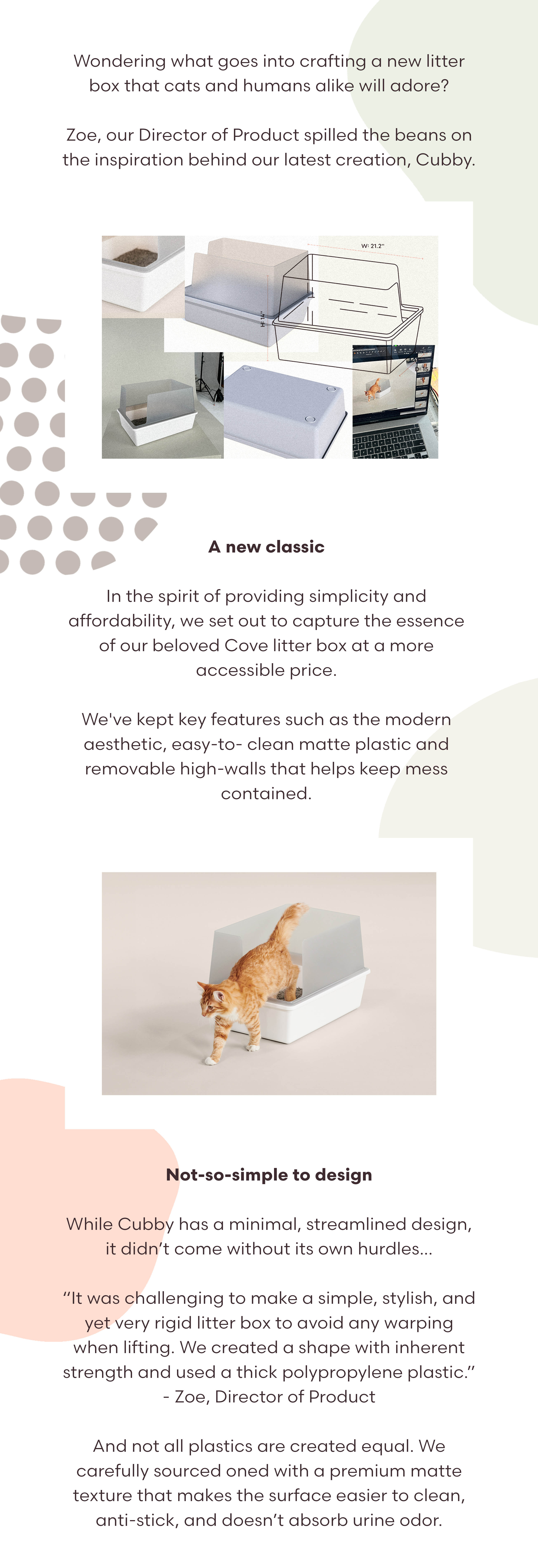 tuft and paw Behind the design Cubby Litter Box Milled