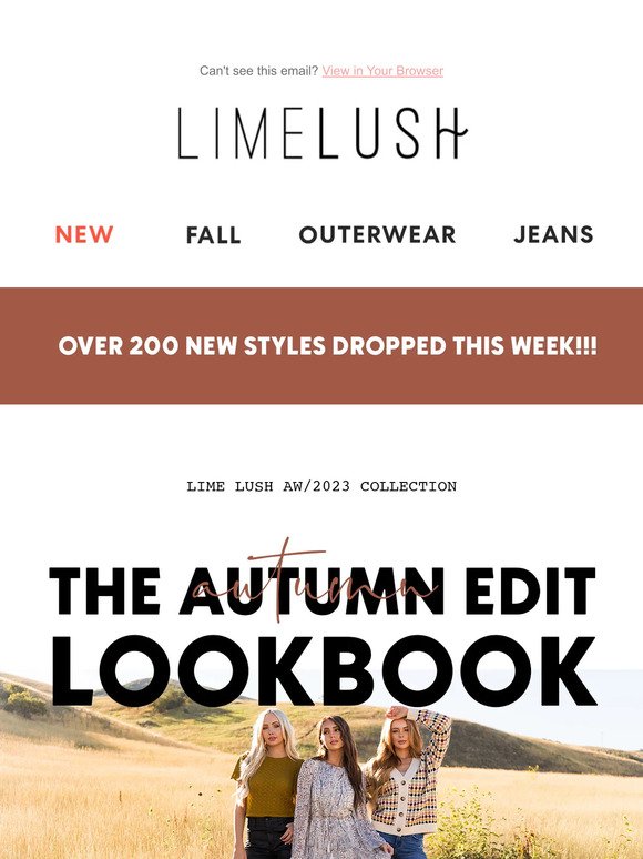 Shop Our First Ever LOOKBOOK! 😍🍁