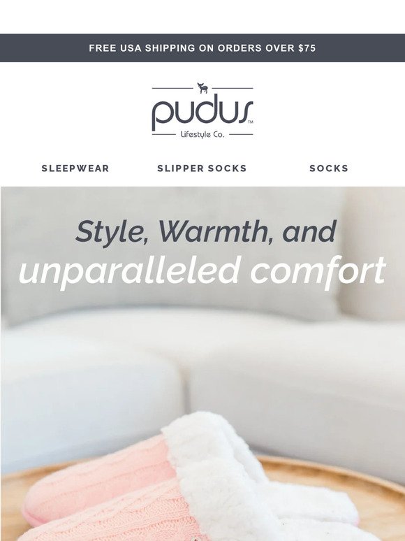Step Into Pure Comfort with Pudus Luxurious Slippers 🌟