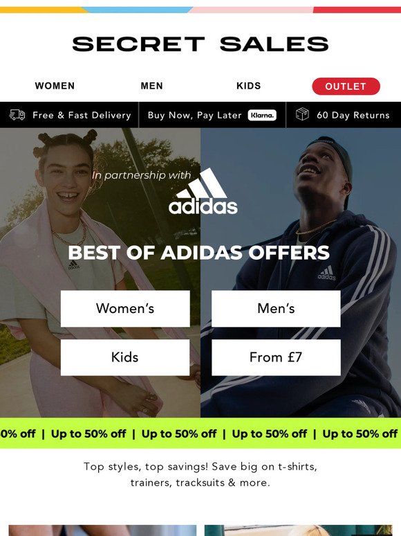 Our best adidas OFFERS! Up to 50% off 1000s of trending styles you ❤️...