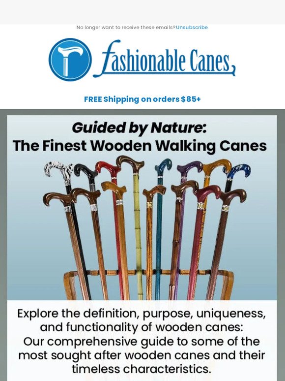 Discover the Elegance of Wooden Canes