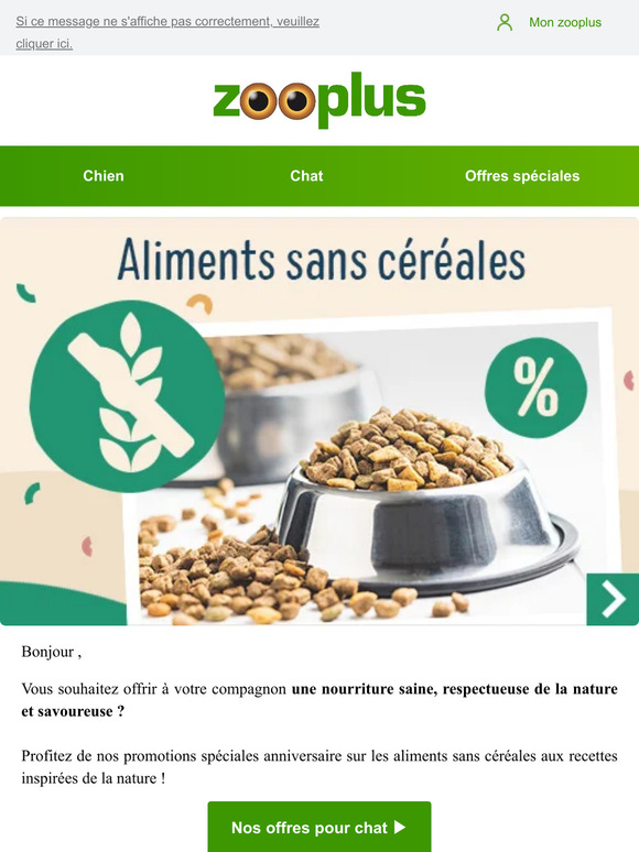 Top promos sur les aliments sans céréales 🌾