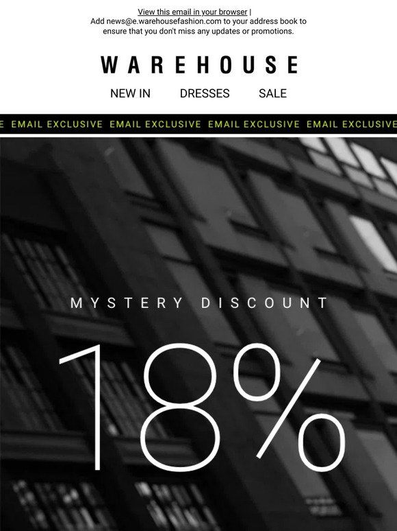 Your mystery discount awaits... 🔮