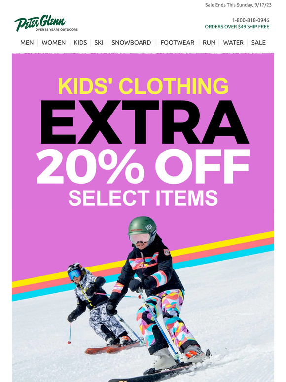 Final Day of the Flash Sale! Extra 20% Off Select Kids' Clothing Items!