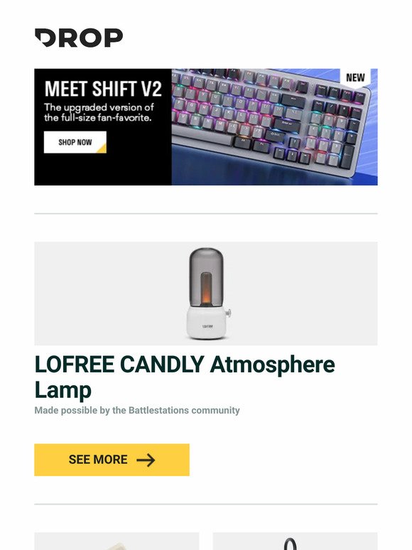 LOFREE CANDLY Atmosphere Lamp, Shargeek Matrix 67W Charger, IDOBAO Montex Number Pad MX Mechanical Keyboard and more...
