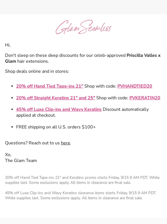 Don't miss! Take 20% OFF 👛