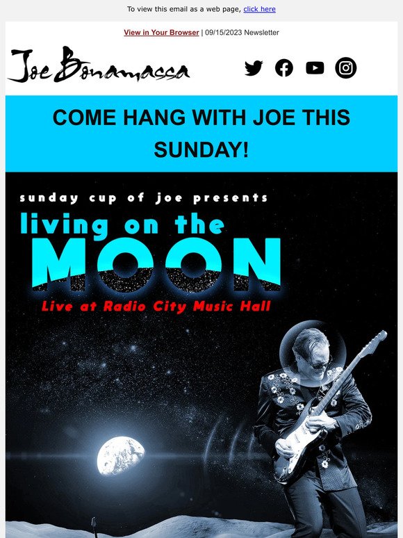 "Living On The Moon" - Live at Radio City - Watch Now!