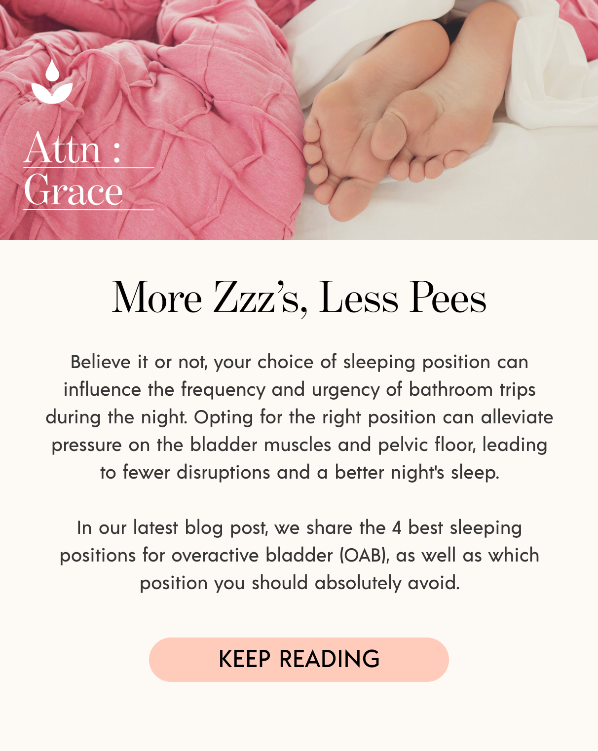 Attn Grace The Best Sleeping Positions for Overactive Bladder Milled