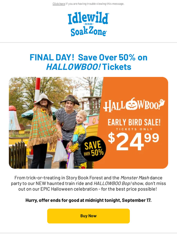 A Closer Look at Idlewild and SoakZone's Hallowboo 