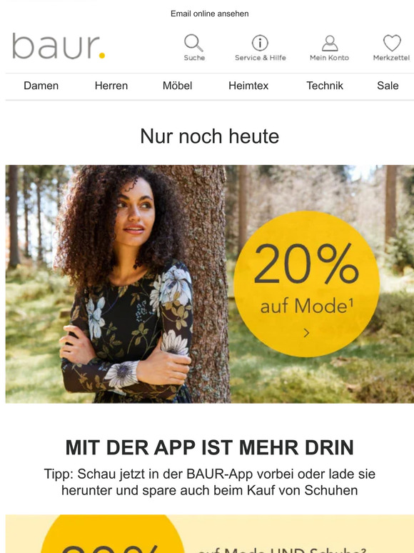 😱 Letzte Chance: 20% auf Mode!