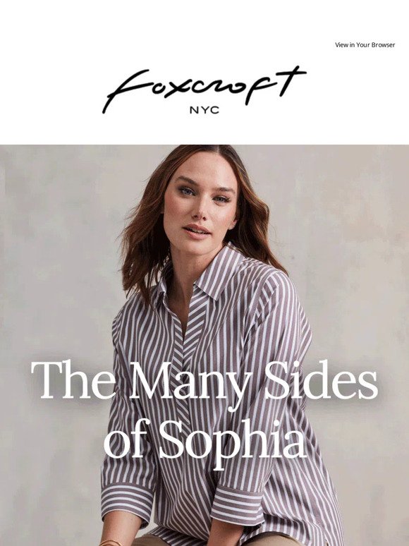 Fall Fave! Sophia, Our popular popover. In more new colors and fabrics.