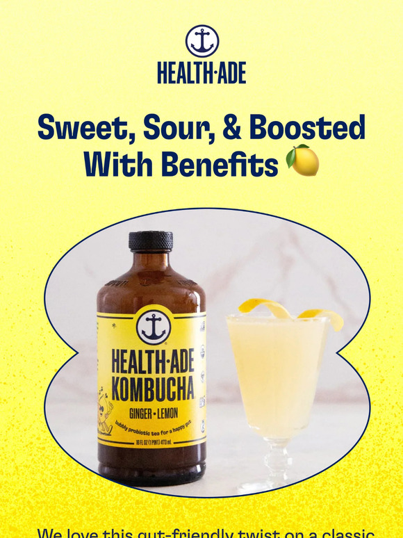 HealthAde Kombucha 🌟 This GingerLemon mocktail is a musttry Milled