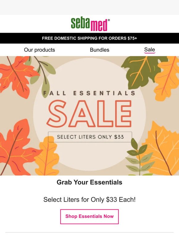 🍂 Fall Essentials Sale Starts NOW! 🍂