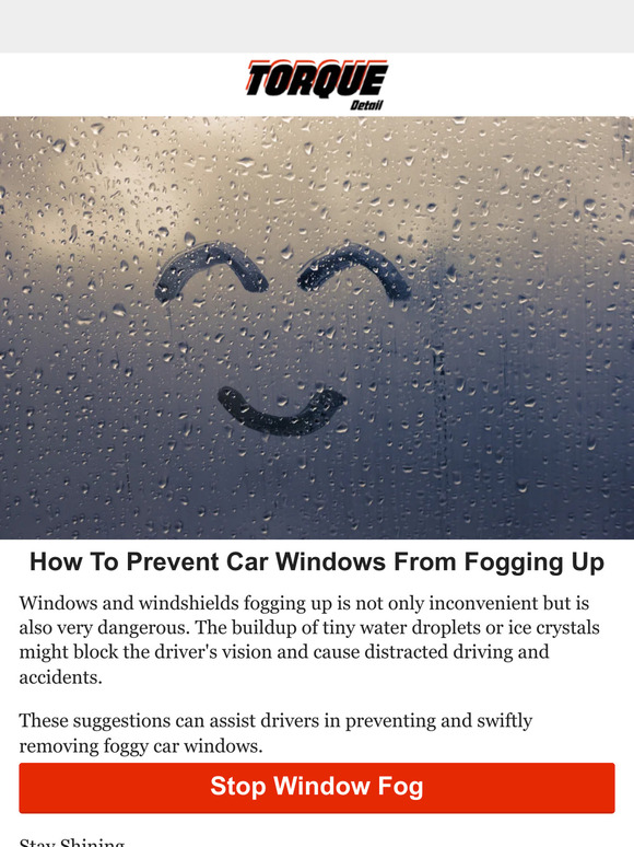 Torque Detail Easily Prevent Car Windows From Fogging Up Milled
