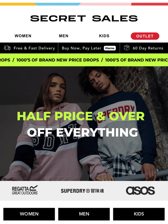 50%+ off EVERYTHING! River Island, PUMA, Topshop, Topman...